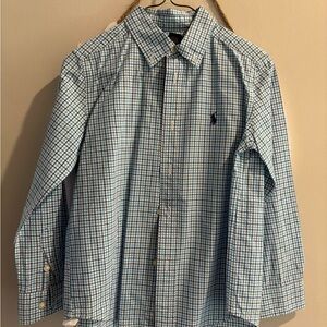 Boys  Blue Checkered Shirt